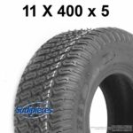 Pneu 11x4.00-5 profil gazon 4 plis tubeless