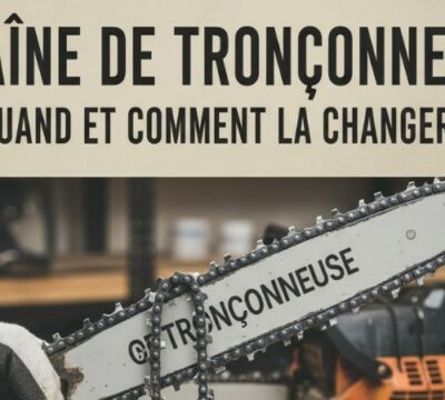 Chaîne de tronçonneuse : quand et comment la changer ?
