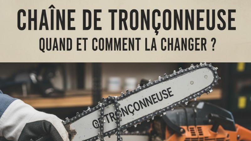 Chaîne de tronçonneuse : quand et comment la changer ?